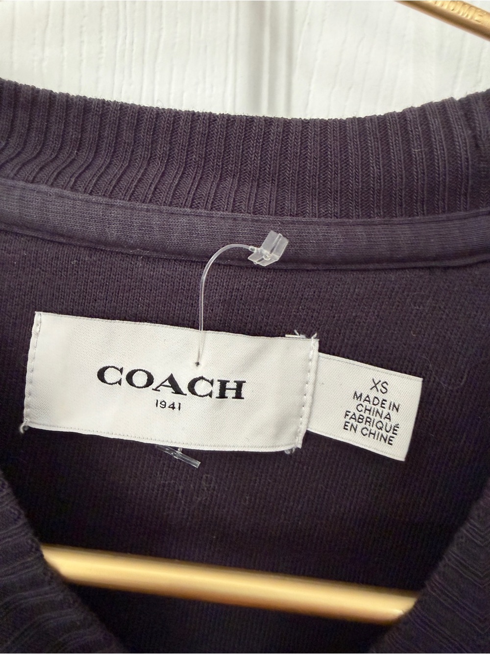 Coach Navy Crewneck Sweatshirt with Dinosaur Embroidery - Picture 5 of 6